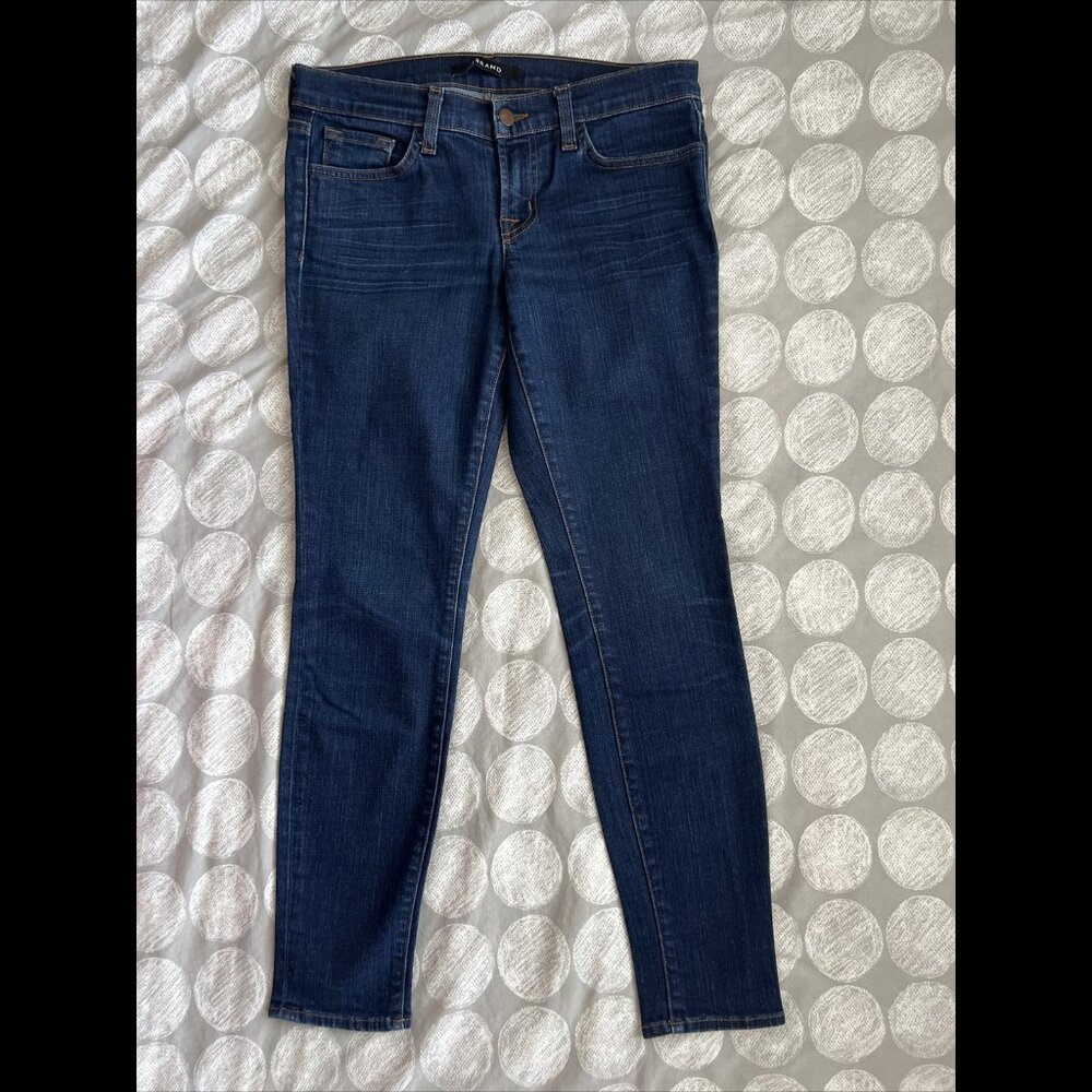 J Brand Daphne Skinny Leg Dark Blue Denim Jeans 90010C012 Sz 27